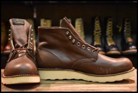 【8.5D DEAD STUSSY別注 羽タグ】レッドウィング 8163 アイリッシュセッター 茶 ブラウン ベルバブーマー ブーツ redwing HOPESMORE