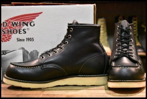 【9.5D 箱付 美品 06年】レッドウィング 8130 アイリッシュセッター 黒 ブラッククローム モックトゥ ブーツ 8179 redwing HOPESMORE