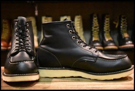 【9.5D 箱付 美品 06年】レッドウィング 8130 アイリッシュセッター 黒 ブラッククローム モックトゥ ブーツ 8179 redwing HOPESMORE
