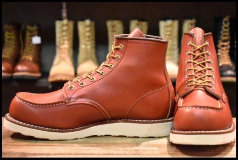 【8E 美品 犬タグ復刻 24年】レッドウィング 8875 アイリッシュセッター 赤茶 オロラセット モックトゥ ブーツ redwing HOPESMORE