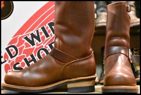 【8D 箱付 美品 100周年限定 04年】レッドウィング 8258 エンジニア ホーウィン クロムエクセル 茶 ブラウン ブーツ redwing HOPESMORE