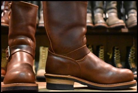 【8D 箱付 美品 100周年限定 04年】レッドウィング 8258 エンジニア ホーウィン クロムエクセル 茶 ブラウン ブーツ redwing HOPESMORE