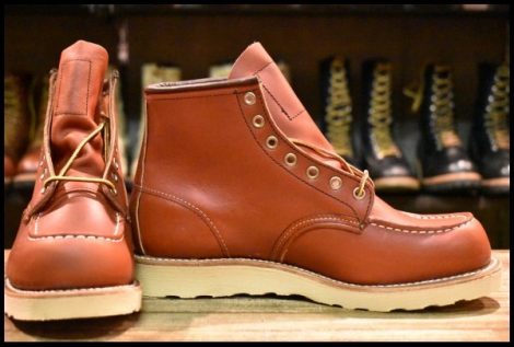 【7.5E 箱付 未使用 11年】レッドウィング 8875 アイリッシュセッター 赤茶 オロラセット モックトゥ ブーツ redwing HOPESMORE