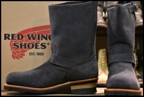 【8.5D 箱付 未使用 BEAMS別注 10年】レッドウィング 8254 ネイビー スエード エンジニア スチールトゥ ビームス ブーツ redwing HOPESMORE