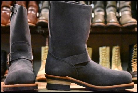 【8.5D 箱付 未使用 BEAMS別注 10年】レッドウィング 8254 ネイビー スエード エンジニア スチールトゥ ビームス ブーツ redwing HOPESMORE