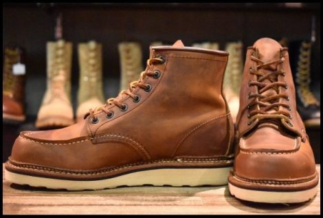 【7.5D 美品 11年】レッドウィング 1907 アイリッシュセッター 茶 カッパー ラフ＆タフ モックトゥ 編み上げ ブーツ redwing HOPESMORE