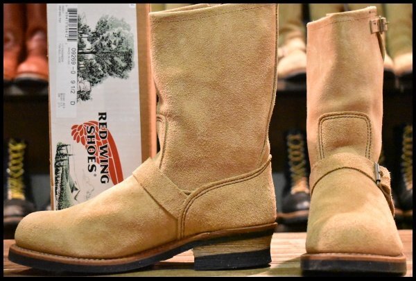 Red Wingブーツ ベージュ 9.5D 箱付 美品 18年】レッドウィング 9269 エンジニア タン