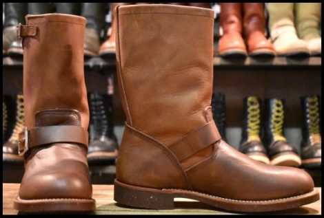 【9D 箱付 未使用 13年】レッドウィング 2991 エンジニア アンバーハーネス 茶 ブラウン スチールトゥ 国内未発売 ブーツ redwing HOPESMOR