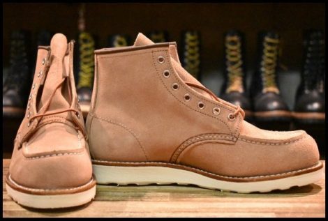 【8.5D 箱付 未使用 24年】レッドウィング 8208 アイリッシュセッター ダスティローズ ラフアウト ピンク ブーツ redwing HOPESMORE