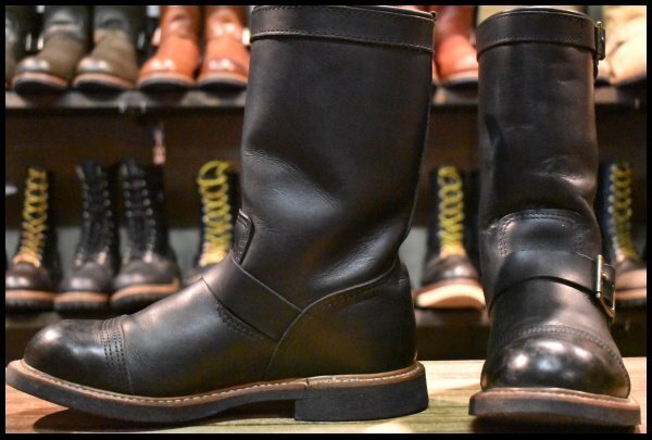 【8D 良品 11年】レッドウィング 8122 アイアンスミス エンジニア ブラック ハーネス 黒 キャップトゥ ブーツ redwing HOPESMORE