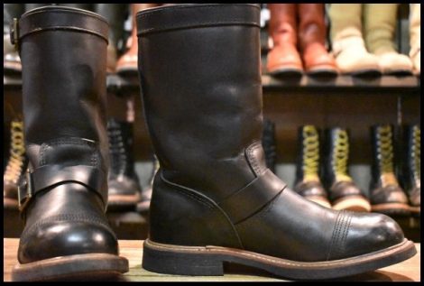【8D 良品 11年】レッドウィング 8122 アイアンスミス エンジニア ブラック ハーネス 黒 キャップトゥ ブーツ redwing HOPESMORE