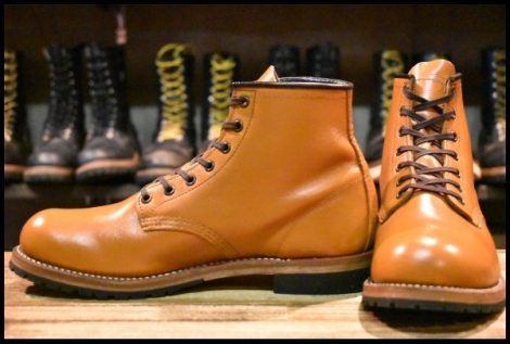 【8D 良品 10年】レッドウィング 9013 ベックマン チェスナット フェザーストーン プレーントゥ ブーツ 9413 redwing HOPESMORE