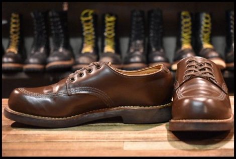 【7D 良品 11年】レッドウィング 9202 ガレージマン シューズ 茶 チョコレート シャパラル ローカット 短靴 ブーツ redwing HOPESMORE