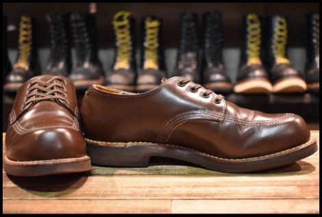 【7D 良品 11年】レッドウィング 9202 ガレージマン シューズ 茶 チョコレート シャパラル ローカット 短靴 ブーツ redwing HOPESMORE
