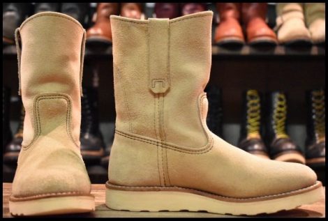 【5.5E 良品 07年】レッドウィング 8168 スエード ペコス ホーソーン アビレーン ラフアウト プルオン ブーツ redwing pecos HOPESMORE