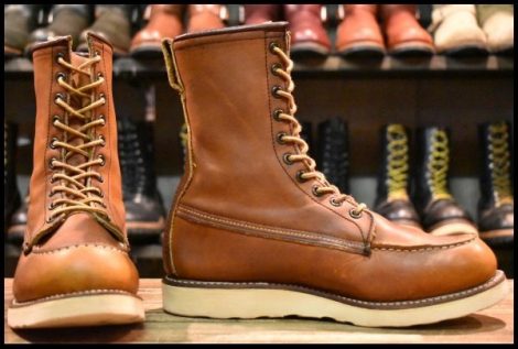 【7.5EE 良品 サイド羽タグ 00年】レッドウィング 877 ロング アイリッシュセッター 茶 オロイジナル 編み上げ ブーツ redwing HOPESMORE