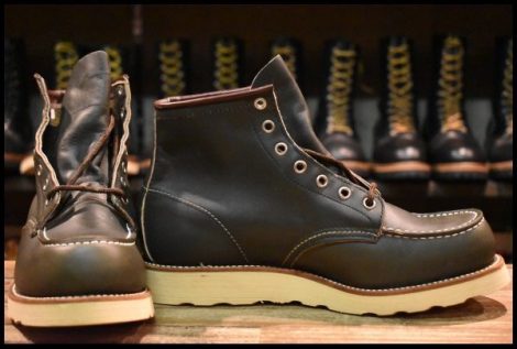 【8E 箱付 DEAD 犬タグ 98年】レッドウィング 8180 アイリッシュセッター 緑 カンガタン グリーン レースアップ ブーツ redwing HOPESMORE