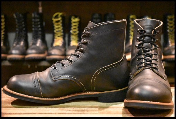 21年レッドウィング 8086 アイアンレンジャー8Dラフ＆タフ キャップトゥ 9D 良品 21年】レッドウィング 8086 アイアンレンジャー チャコール