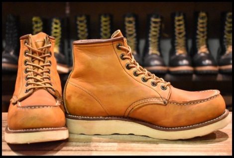 【8E 箱付 良品 羽タグ 97年】レッドウィング 875 アイリッシュセッター 茶 オロイジナル モックトゥ 編み上げ ブーツ redwing HOPESMORE