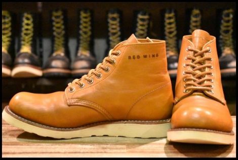 【7D 良品 11年】レッドウィング 9871 ゴールドラセット アイリッシュセッター プレーントゥ 編み上げ ブーツ redwing HOPESMORE
