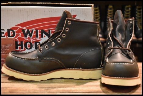 【8E 箱付 DEAD 犬タグ 98年】レッドウィング 8180 アイリッシュセッター 緑 カンガタン グリーン レースアップ ブーツ redwing HOPESMORE