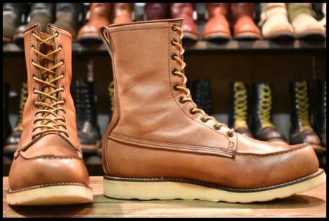 【9.5EE 良品 AMERICAタグ スクエアステッチ 79年11月刻印】レッドウィング 877 ロング アイリッシュセッター オロラセット HOPESMORE