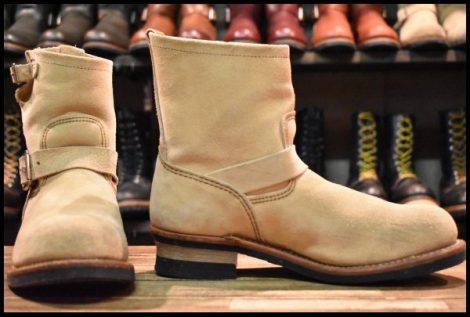 【10D 良品 11年】レッドウィング 2965 ショート スエードエンジニア ホーソーンアビレーンラフアウト ブーツ redwing HOPESMORE