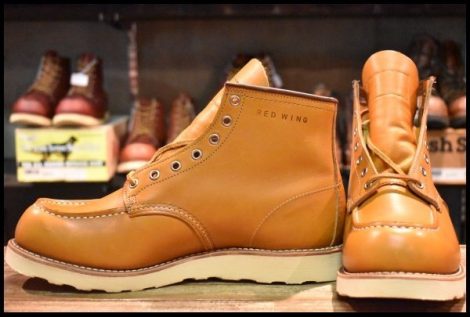 【11E 未使用 12年】レッドウィング 9875 アイリッシュセッター ゴールドラセット モックトゥ レースアップ ブーツ redwing HOPESMORE