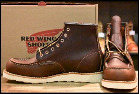 【9.5D 箱付 未使用 22年】レッドウィング 8138 アイリッシュセッター 茶 ブライアーオイルスリック モックトゥ ブーツ redwing HOPESMORE