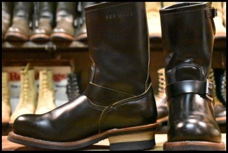 【7.5D 美品 14年】レッドウィング 9268 エンジニア 黒 ブラック クローンダイク スチールトゥ ブーツ redwing HOPESMORE
