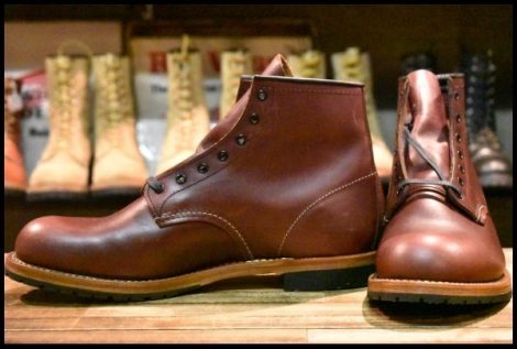 【11.5D 未使用 11年】レッドウィング 9011 ベックマン ブラックチェリー フェザーストーン プレーントゥ ブーツ redwing HOPESMORE