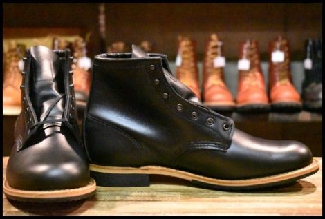 【9.5D 箱付 未使用 25年】レッドウィング 9423 ベックマン 黒 ブラック エクスカリバー プレーントゥ 9414 9014 ブーツ redwing HOPESMORE