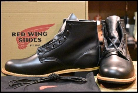 【9.5D 箱付 未使用 25年】レッドウィング 9423 ベックマン 黒 ブラック エクスカリバー プレーントゥ 9414 9014 ブーツ redwing HOPESMORE