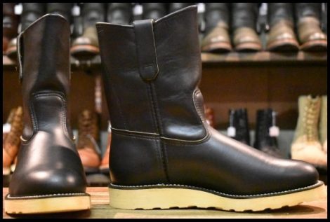 【6.5E 箱付 DEAD 羽タグ 99年】レッドウィング 8169 ペコス ブーツ 黒 ブラッククローム redwing pecos HOPESMORE