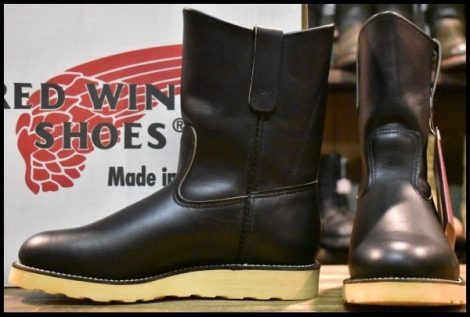 【6.5E 箱付 DEAD 羽タグ 99年】レッドウィング 8169 ペコス ブーツ 黒 ブラッククローム redwing pecos HOPESMORE