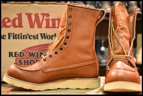 【8EE DEAD 旧犬タグ 90年1月刻印】レッドウィング 877 ロング アイリッシュセッター オロラセット レースアップ ブーツ HOPESMORE
