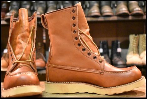 【8EE DEAD 旧犬タグ 90年1月刻印】レッドウィング 877 ロング アイリッシュセッター オロラセット レースアップ ブーツ HOPESMORE