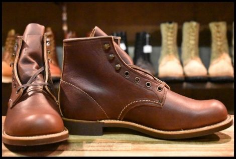 【9D 箱付 未使用 23年】レッドウィング 3340 ブラックスミス ブラウン ブライアー オイルスリックレザー 茶 ブーツ redwing HOPESMORE