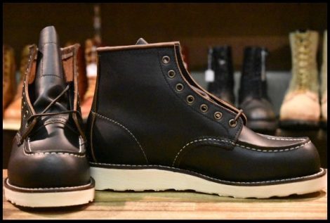 【7.5D 箱付 未使用 24年】レッドウィング 8849 アイリッシュセッター ブラックプレーリー モックトゥ 編み上げ 茶芯 ブーツ HOPESMORE