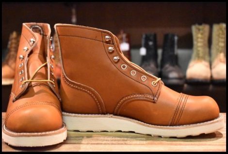 【7D 箱付 未使用 23年】レッドウィング 8089 アイアンレンジャー オロレガシー 茶 編み上げ レースアップ ブーツ redwing HOPESMORE