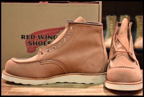 【9.5D 箱付 未使用 24年】レッドウィング 8208 アイリッシュセッター ダスティローズ ラフアウト ピンク ブーツ redwing HOPESMORE