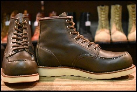 【7.5E 良品 14年】レッドウィング 8180 アイリッシュセッター 緑 カンガタン グリーン レースアップ ブーツ redwing HOPESMORE