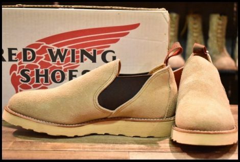 【7E 箱付 DEAD 90’S】レッドウィング 8148 ロメオ サイドゴア タンラフアウト ローカット 短靴 ベージュ ブーツ redwing HOPESMORE