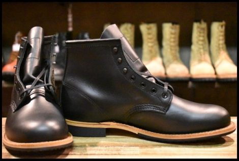 【10D 箱付 未使用 24年】レッドウィング 9423 ベックマン 黒 ブラック エクスカリバー プレーントゥ 9414 9014 ブーツ redwing HOPESMORE