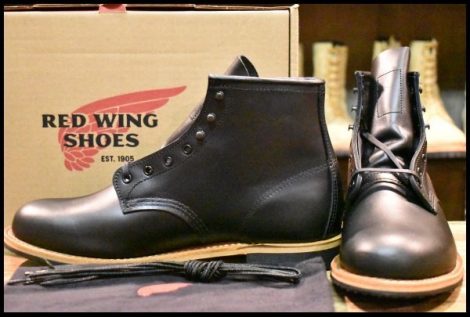 【10D 箱付 未使用 24年】レッドウィング 9423 ベックマン 黒 ブラック エクスカリバー プレーントゥ 9414 9014 ブーツ redwing HOPESMORE