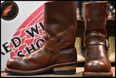 【7D 箱付 良品 100周年限定 04年】レッドウィング 8258 エンジニア ホーウィン クロムエクセル 茶 ブラウン ブーツ redwing HOPESMORE