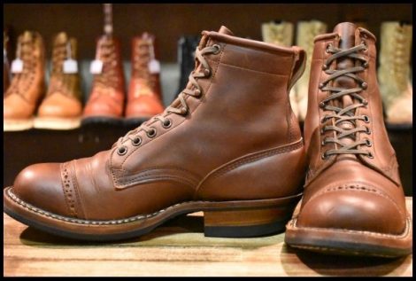 【8.5E 良品】WHITE’S ホワイツ スモークジャンパー ディストレス 茶 メダリオントゥ ビブラム269シングル ブーツ HOPESMORE