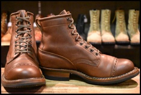 【8.5E 良品】WHITE’S ホワイツ スモークジャンパー ディストレス 茶 メダリオントゥ ビブラム269シングル ブーツ HOPESMORE