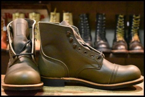 【8D 箱付 未使用 24年】レッドウィング 8078 アイアンレンジャー グリーン アルパイン ポーテージ 緑 ブーツ redwing HOPESMORE