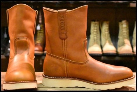 【7.5D 美品 05年】レッドウィング 866 ペコス 茶 オロイジナル プルオン クッションソール ブーツ redwing pecos HOPESMORE